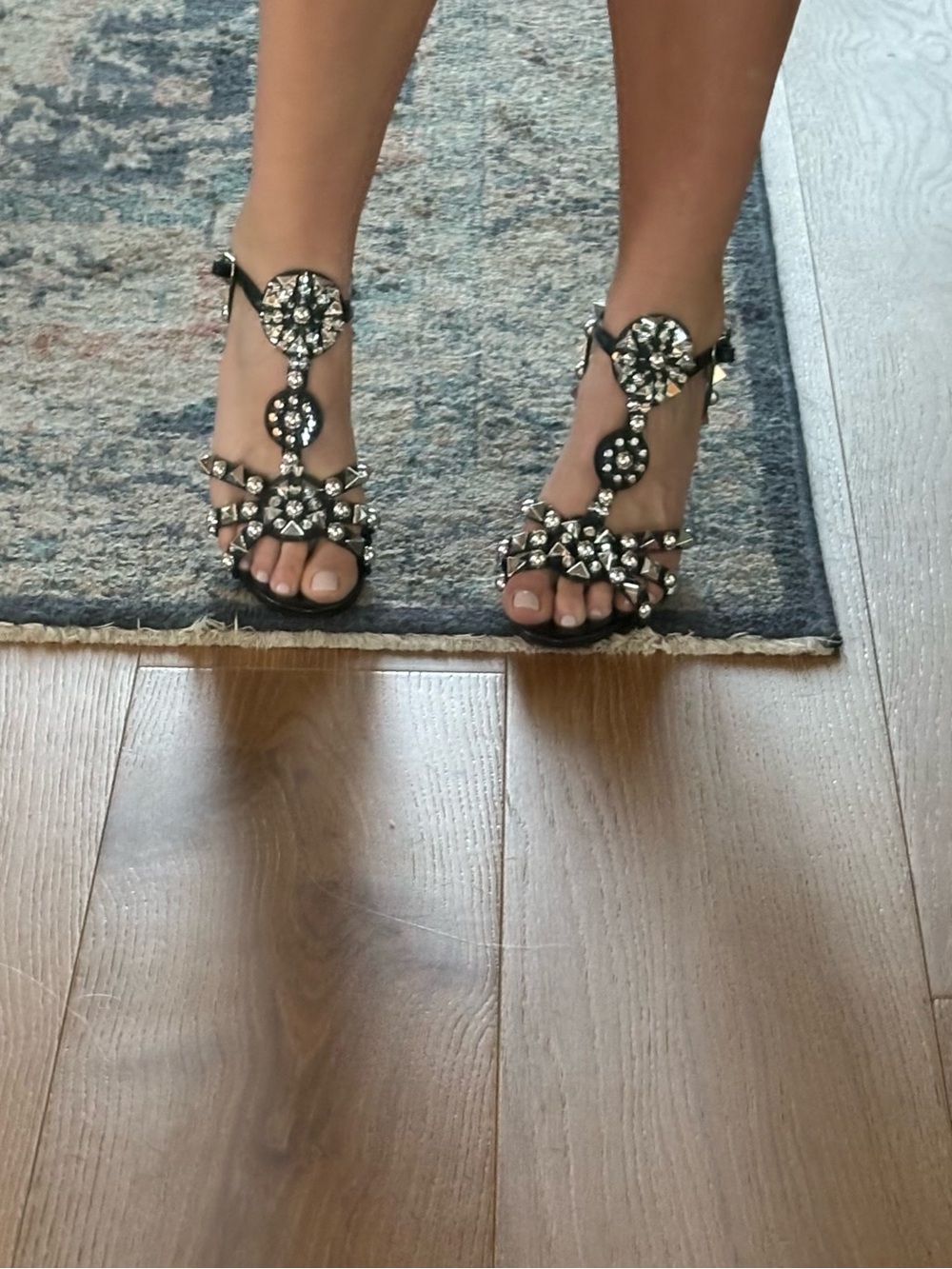Studded Red Bottom Heels